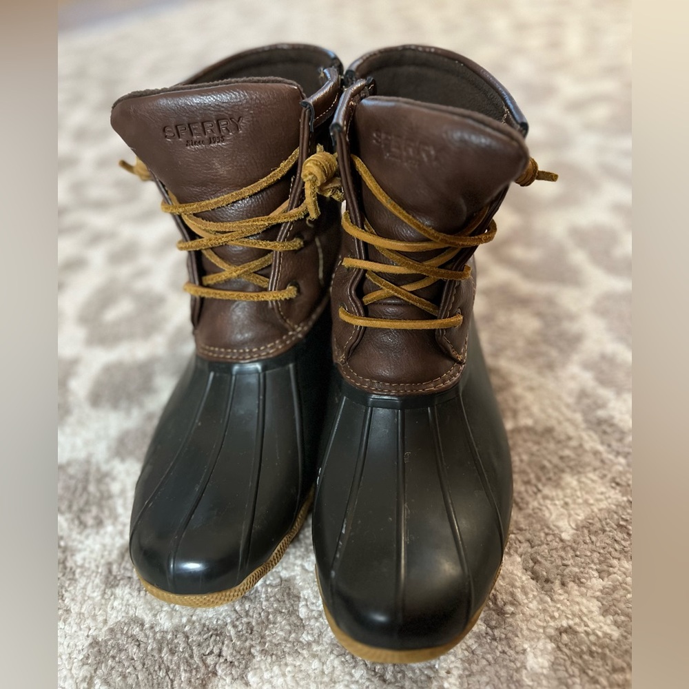 Brown Sperry Saltwater Duck Boots
